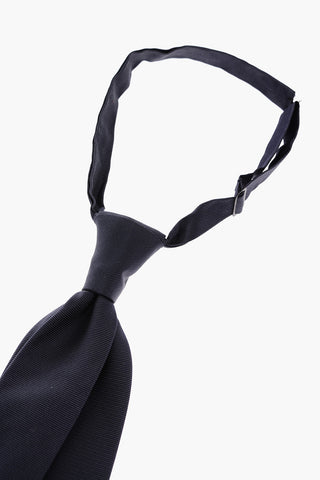 Adjustable Collar Silk Ascot Tie