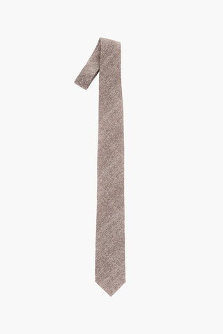 Melange Silk and Flax Tie