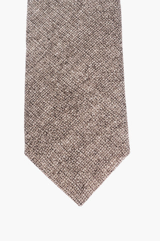 Melange Silk and Flax Tie