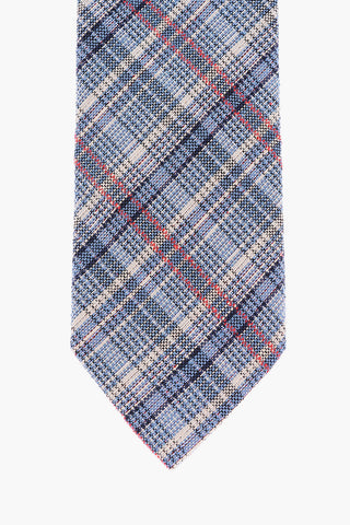 CC COLLECTION Plaid Motif Silk Tie