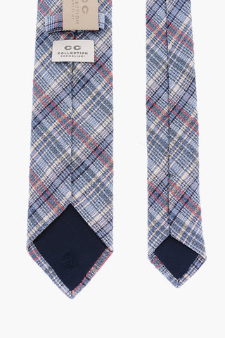 CC COLLECTION Plaid Motif Silk Tie