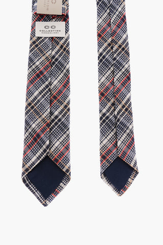 CC COLLECTION Plaid Motif Silk Tie