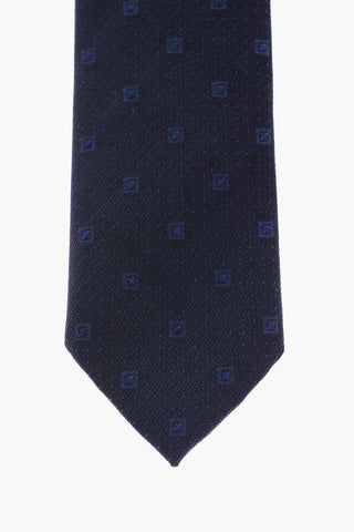 CC COLLECTION Cravatta in Seta a Fantasia Geometrica