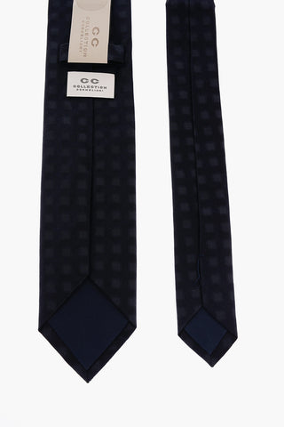 CC COLLECTION Checked Silk Tie