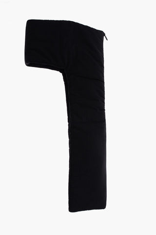 Logoed Padded Scarf with Zip