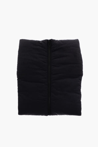 Logoed Padded Scarf with Zip