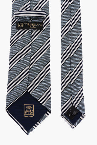 Regimental Striped Silk and Cotton Tie