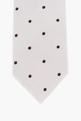 CC COLLECTION Polka Dots Silk Tie