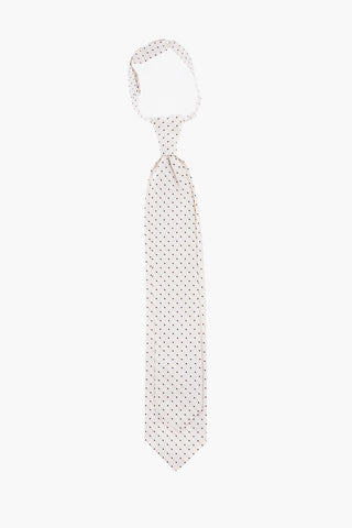 CC COLLECTION Cravatta Ascot in Seta a Pois