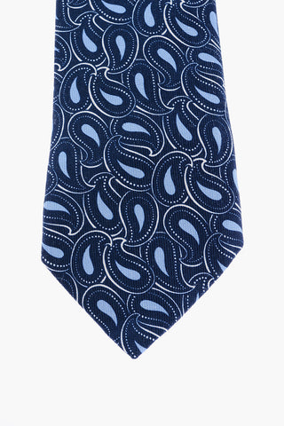 Paisley Motif Silk Tie