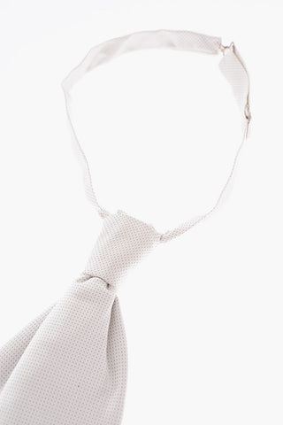 Polka Dot Silk Ascot Tie