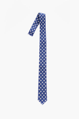 CC COLLECTION Polka Dots Silk Blend Tie