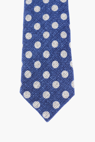 CC COLLECTION Polka Dots Silk Blend Tie