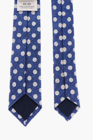 CC COLLECTION Polka Dots Silk Blend Tie