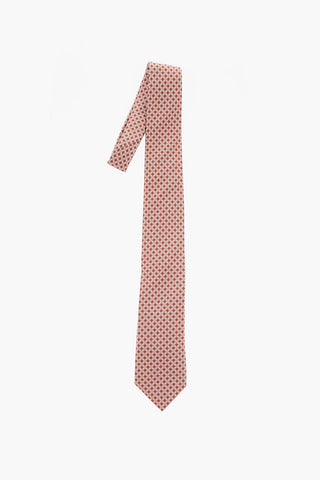 Geometric Motif Two-Tone Tie
