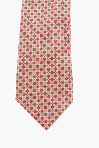 Geometric Motif Two-Tone Tie