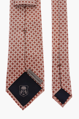 Geometric Motif Two-Tone Tie