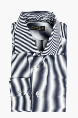 Camicia a Righe Awning con Collo Francese