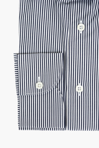 Camicia a Righe Awning con Collo Francese