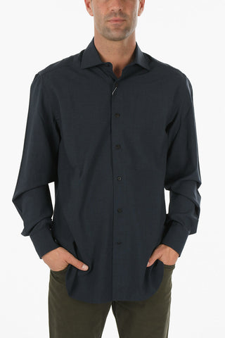 Camicia a Righe Awning con Collo Francese