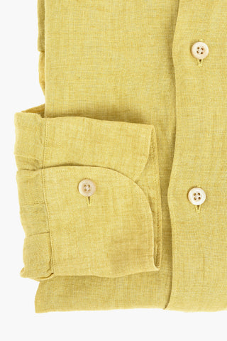 Mandarin Collar Flax Shirt