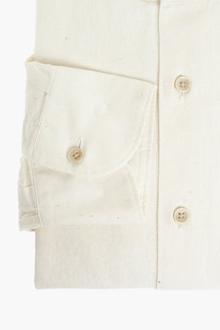 CIRCLE Recycled Cotton Shirt with Mandarin Collar
