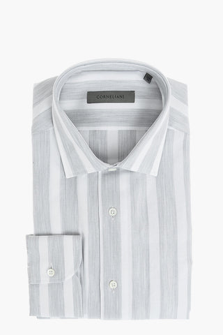 Camicia a Righe Awning in Cotone a Nido d'Ape