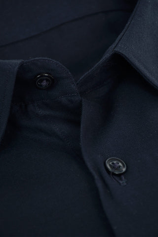 CC COLLECTION Standard Collar Twill Cotton Shirt