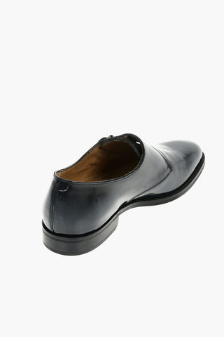 Leather Monk Strap Shoes With Rubber Soles