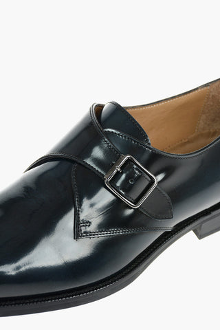 Leather Monk Strap Shoes With Rubber Soles
