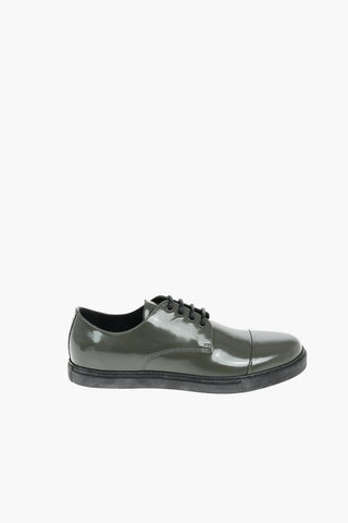 ID Patent Leather Derby Shoes With Rubber Soles