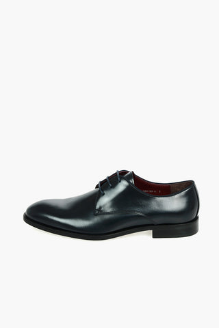Leather Derby Shoes With Rubber Soles