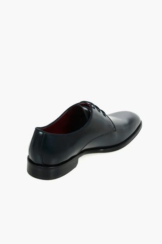 Leather Derby Shoes With Rubber Soles