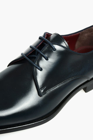 Leather Derby Shoes With Rubber Soles