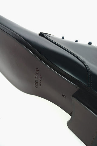Leather Derby Shoes With Rubber Soles