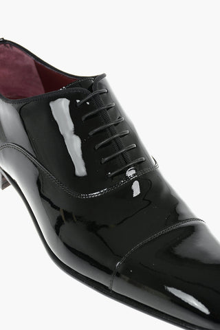 Patent Leather Oxford Shoes With Leather Sole