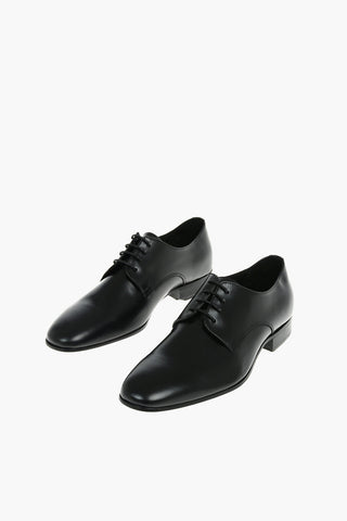 Leather Derby Shoes With Leather Sole