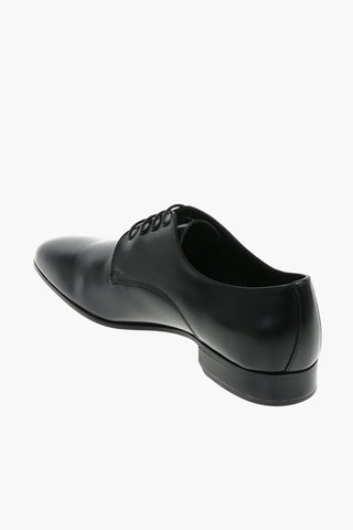 Leather Derby Shoes With Leather Sole