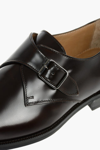 Leather Monk Strap Shoes With Rubber Soles