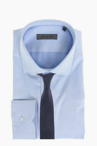 COUTURE Camicia in Twill di Cotone con Collo Italiano