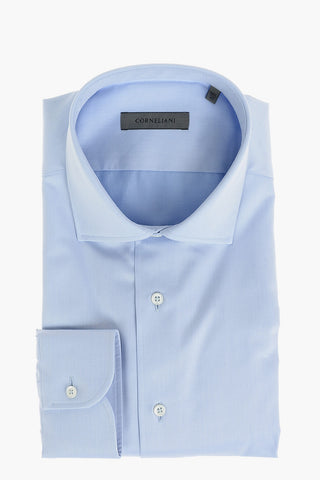COUTURE Camicia in Twill di Cotone con Collo Italiano