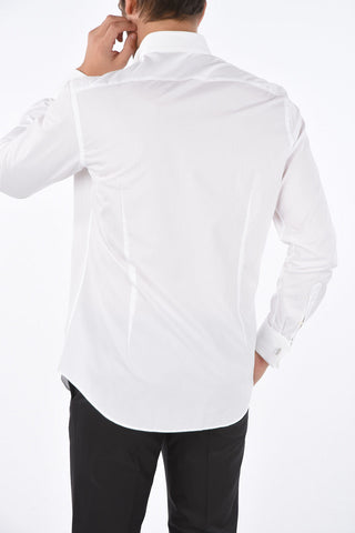 Double-cuff Jacquard Cotton Ceremony Shirt
