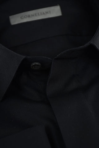 Poplin Cotton Shirt with Double Cuffs