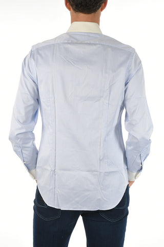 Poplin Cotton Shirt with Double Cuffs