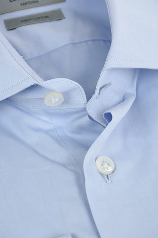 SARTORIA Poplin 200/2 Cotton Shirt with Standard Collar