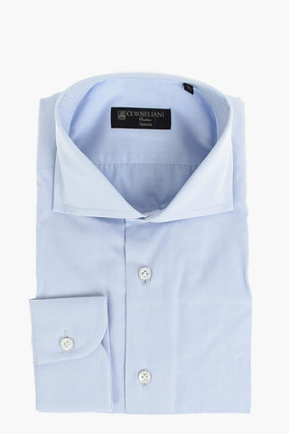 SARTORIA Camicia NOBLE in Poplin di Cotone con Collo Francese