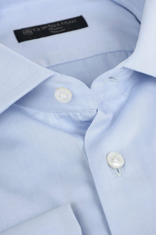SARTORIA Camicia NOBLE in Poplin di Cotone con Collo Francese