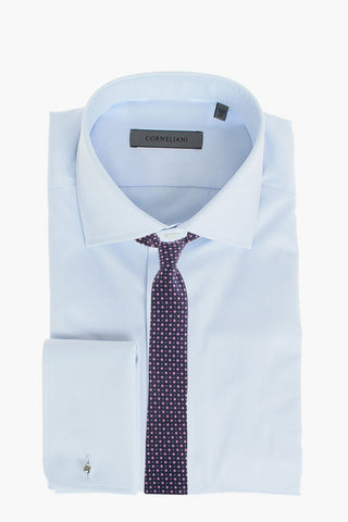 COUTURE Camicia in Twill di Cotone con Polsini Doppi