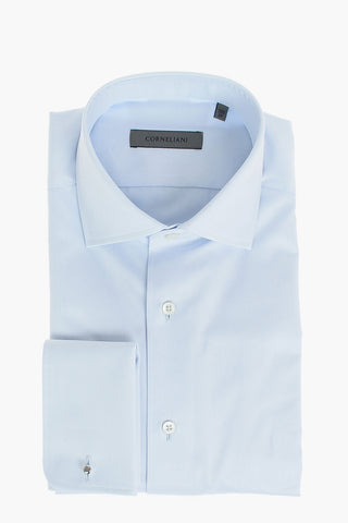 COUTURE Camicia in Twill di Cotone con Polsini Doppi