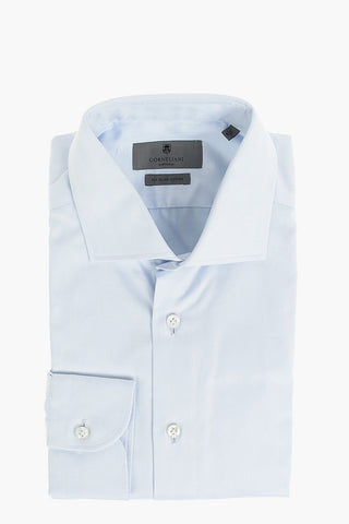 SARTORIA Sea island Herringbone Cotton Shirt with Standard Collar